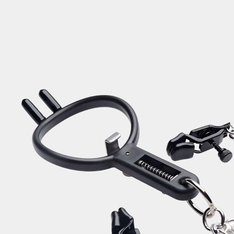 Extreme Punishment Clamps with Mouth Hook