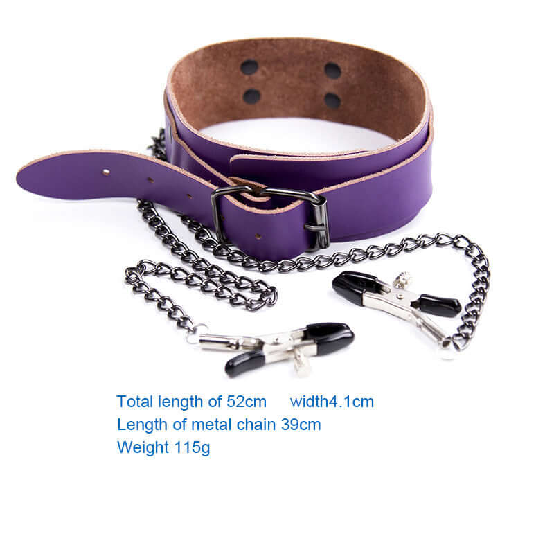 Adjustable Pinch Clamps with Leather Choker