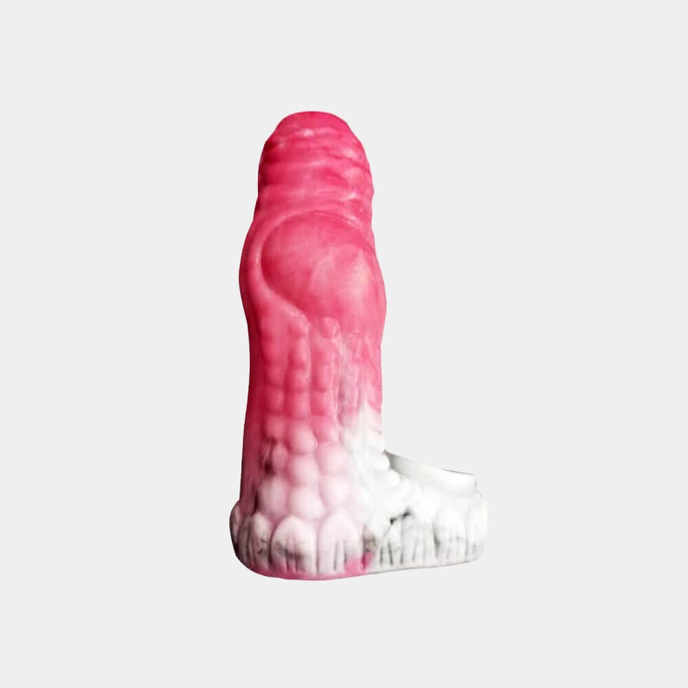 Open Dragon Dildo Penis Sleeve - Pink